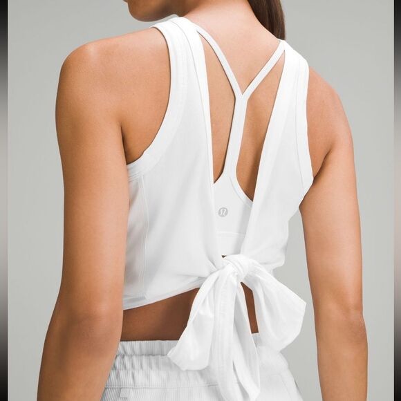 NWT New LULULEMON Its A Tie Tank Top Convertible Open Bow Back or Crop Tank 8 - Picture 6 of 9